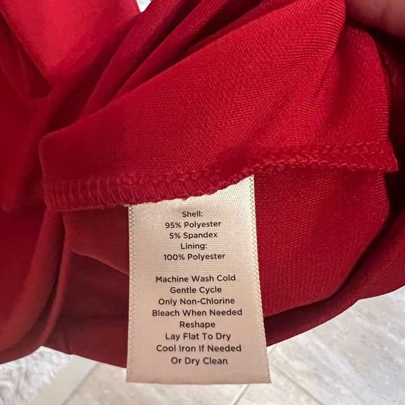 ❤️❣️NWT-TALBOTS BEAUTIFUL RED LONG SLEEVE DRESS SZ S❣️❤️ - Picture 7 of 9